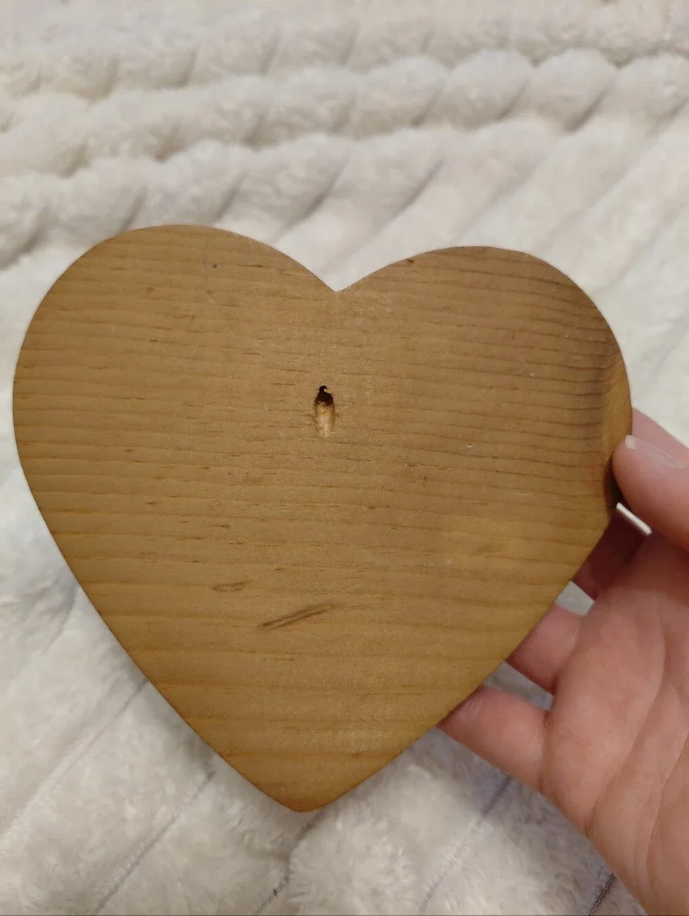 Cottagecore Wooden Heart Hook Wall Hanging